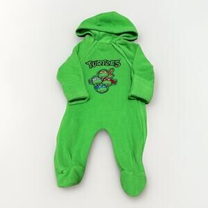Nickelodeon Teenage Mutant Ninja Turtles Green Warm Fleece One Piece 6-9m